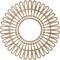 Ekena Millwork Cornelius Wood Fretwork Pierced Ceiling Medallion, Red Oak, 30"OD x 11 1/8"ID x 1/4"T CMWP30X0250CRRO - alternate 3